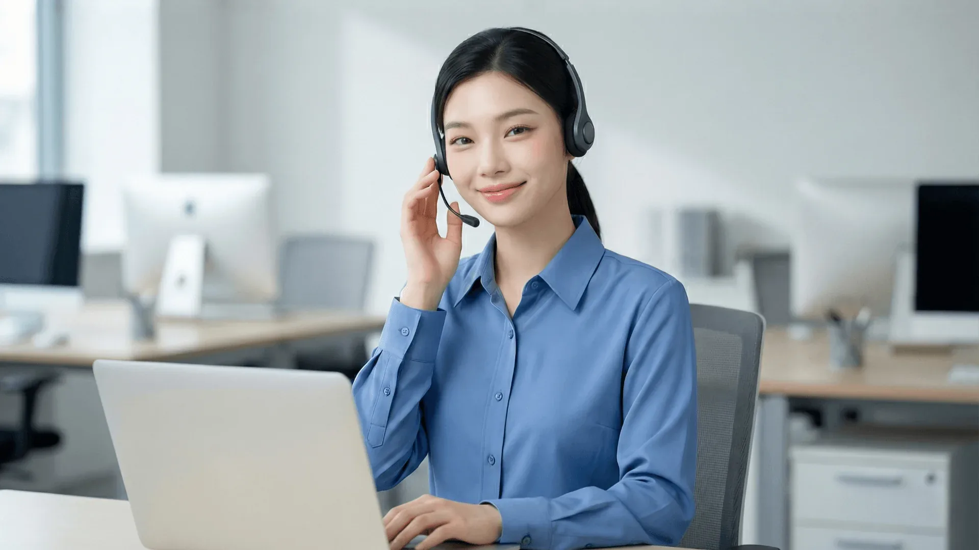 앱스토어 현금화 상담 화면을 확인하는 품티켓 담당자
